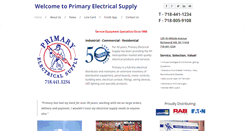 Desktop Screenshot of primaryelectric.com