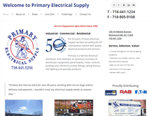 Tablet Screenshot of primaryelectric.com